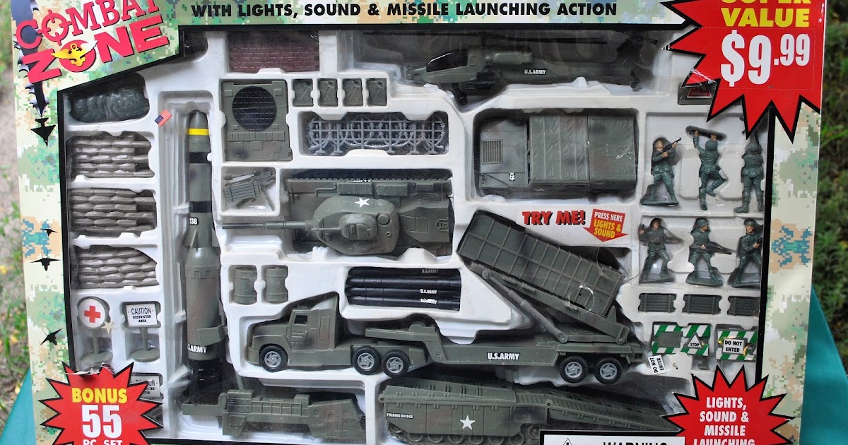 Modern Army Men Boley's 1998 Combat Zone Military Playset.