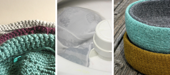 Sharing the Process : Felted Bowls by Hold Handmade | Poppytalk