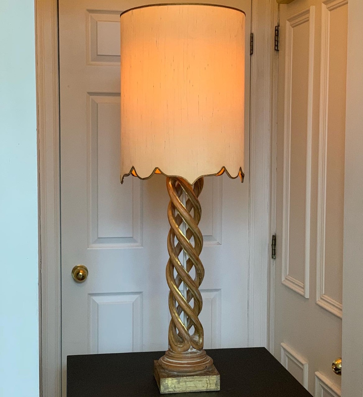 Era Antiques Knock knock Iconic MidCentury Hand Carved Polychromed