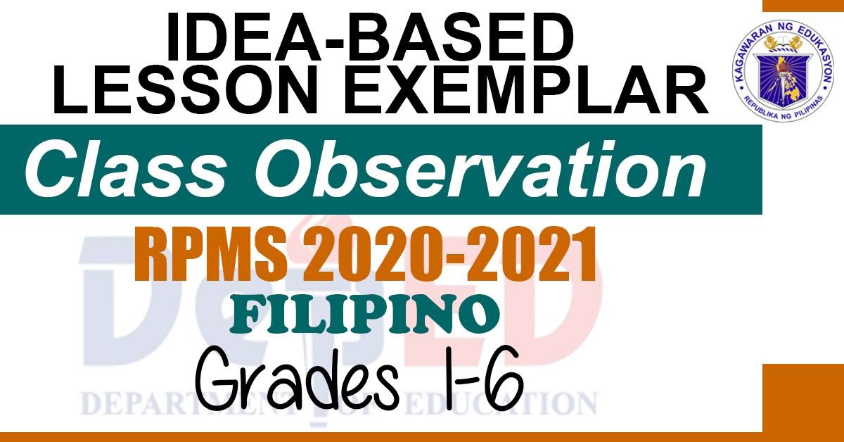 Sample Lesson Exemplars in Filipino Grades 1-6 Q2 - The Teacher's Craft