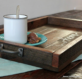how to build a rustic farmhouse tray from reclaimed barn wood