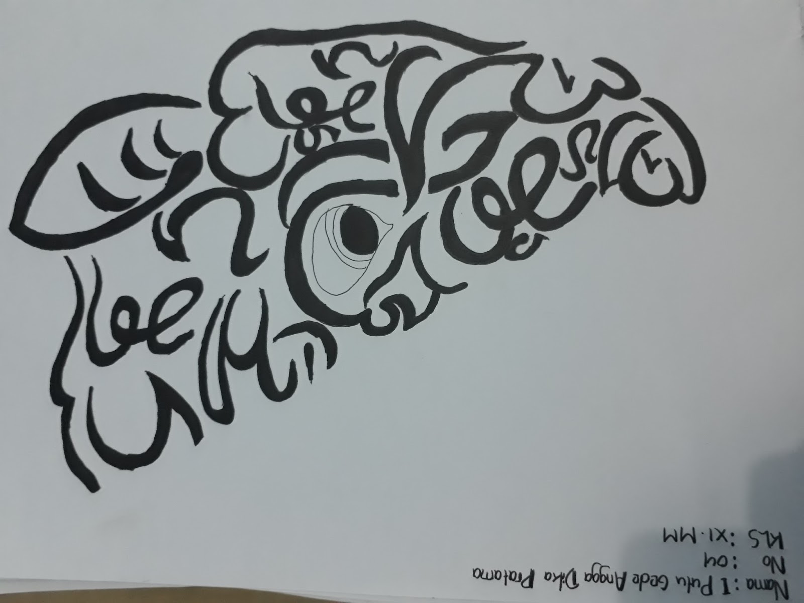 Rajegang Basa Baline KALIGRAFI AKSARA BALI