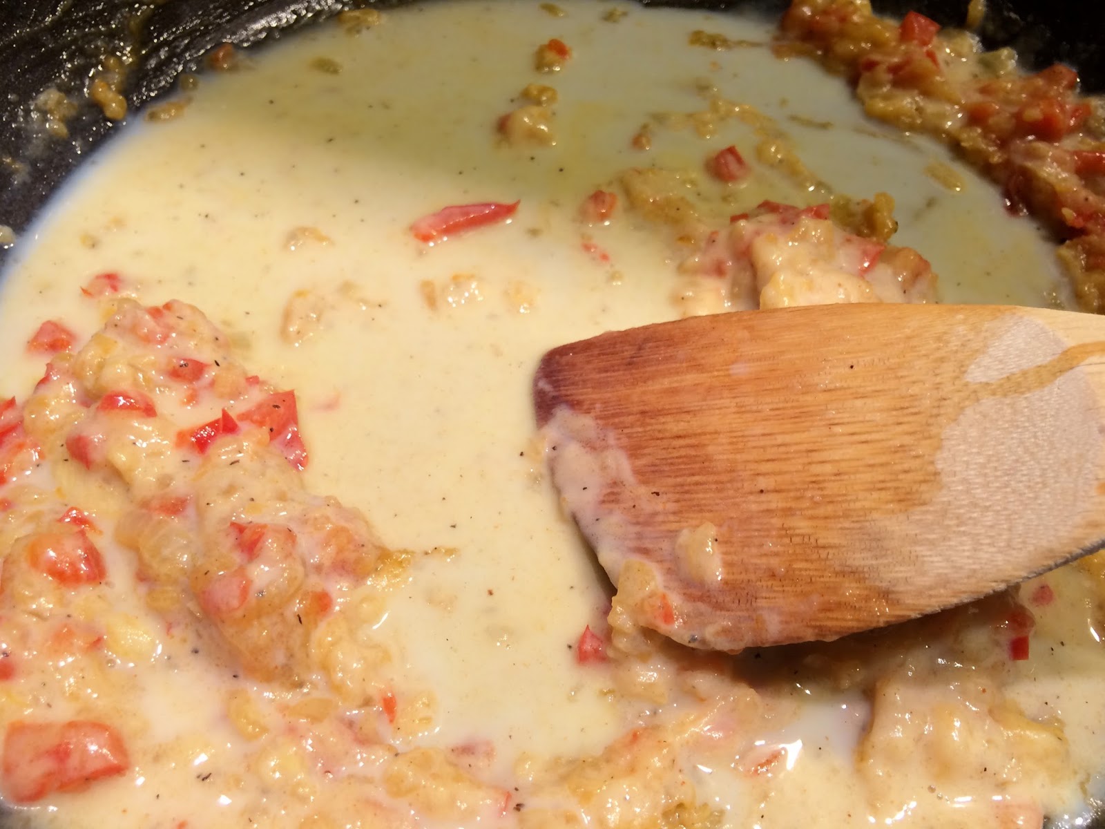 Old Farmhouse Cooking Turkey a la King