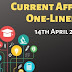 Current Affairs One-Liner: 14th April 2020