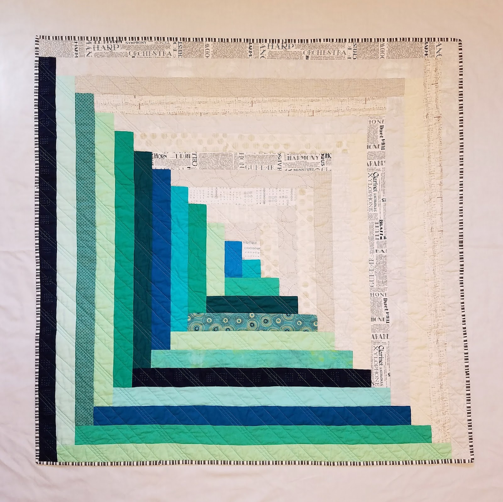 Giant Log Cabin Baby Quilt