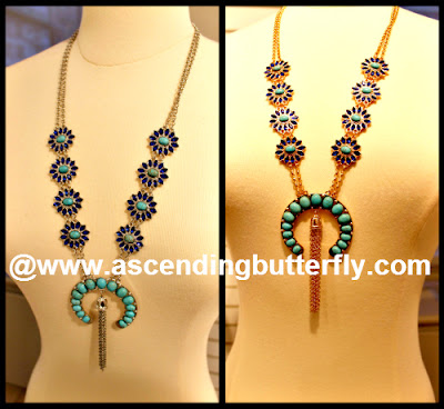 Western Chic Collection, Statement Necklaces, Southwestern Jewelry, Indian Inspired Jewelry, Fantasy Jewelry, Costume Jewelry, Press Preview of Countess LuAnn de Lesseps Countess Jewelry Collection in New York City, Goldtone Necklace, Silvertone Necklace, Jewelry Collage