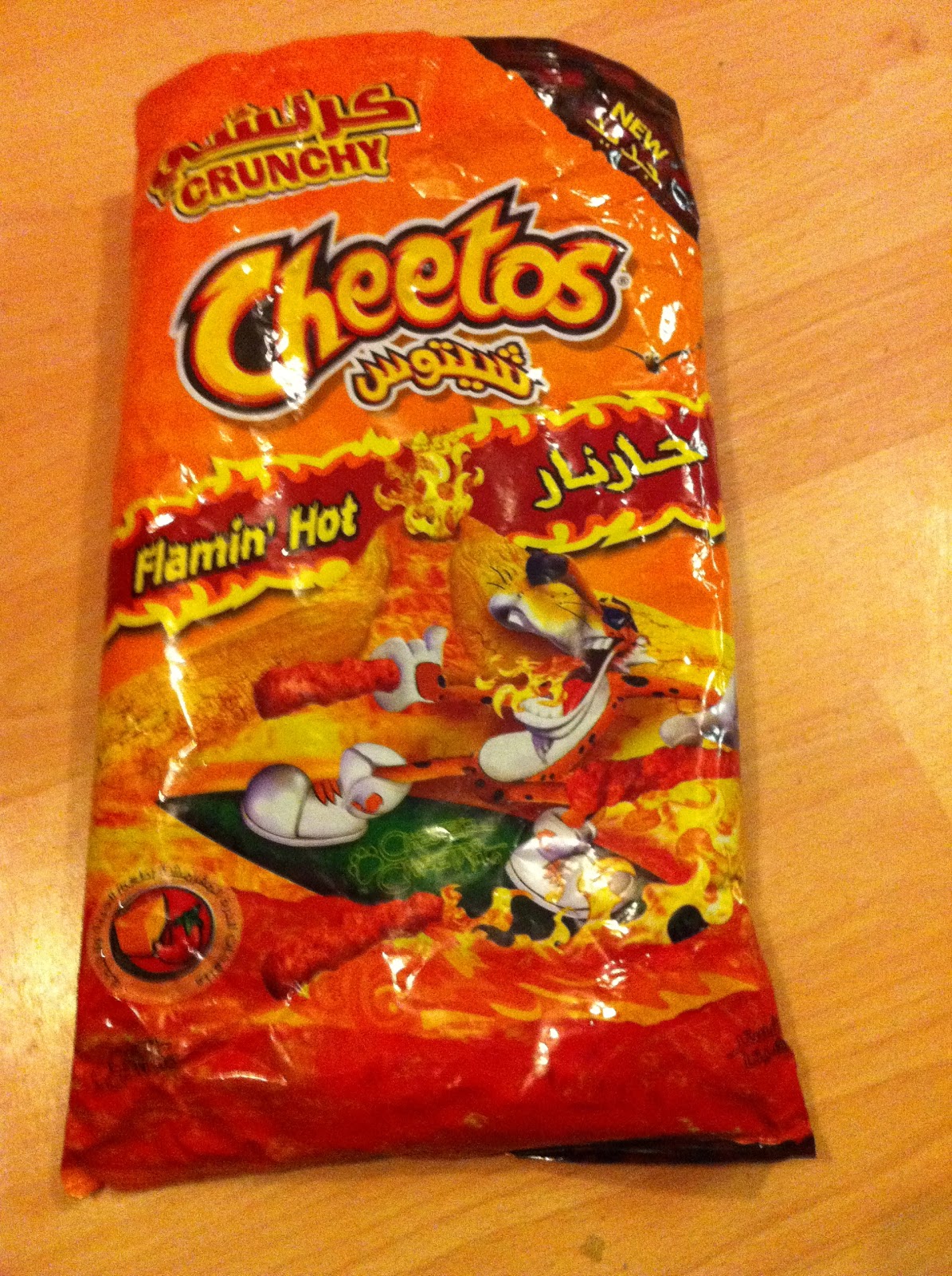 Today's Review: Flamin' Hot Cheetos.