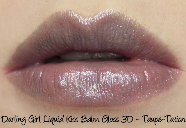 Darling Girl Liquid Kiss Luxe Balm Gloss - Taupe-tation Swatches & Review