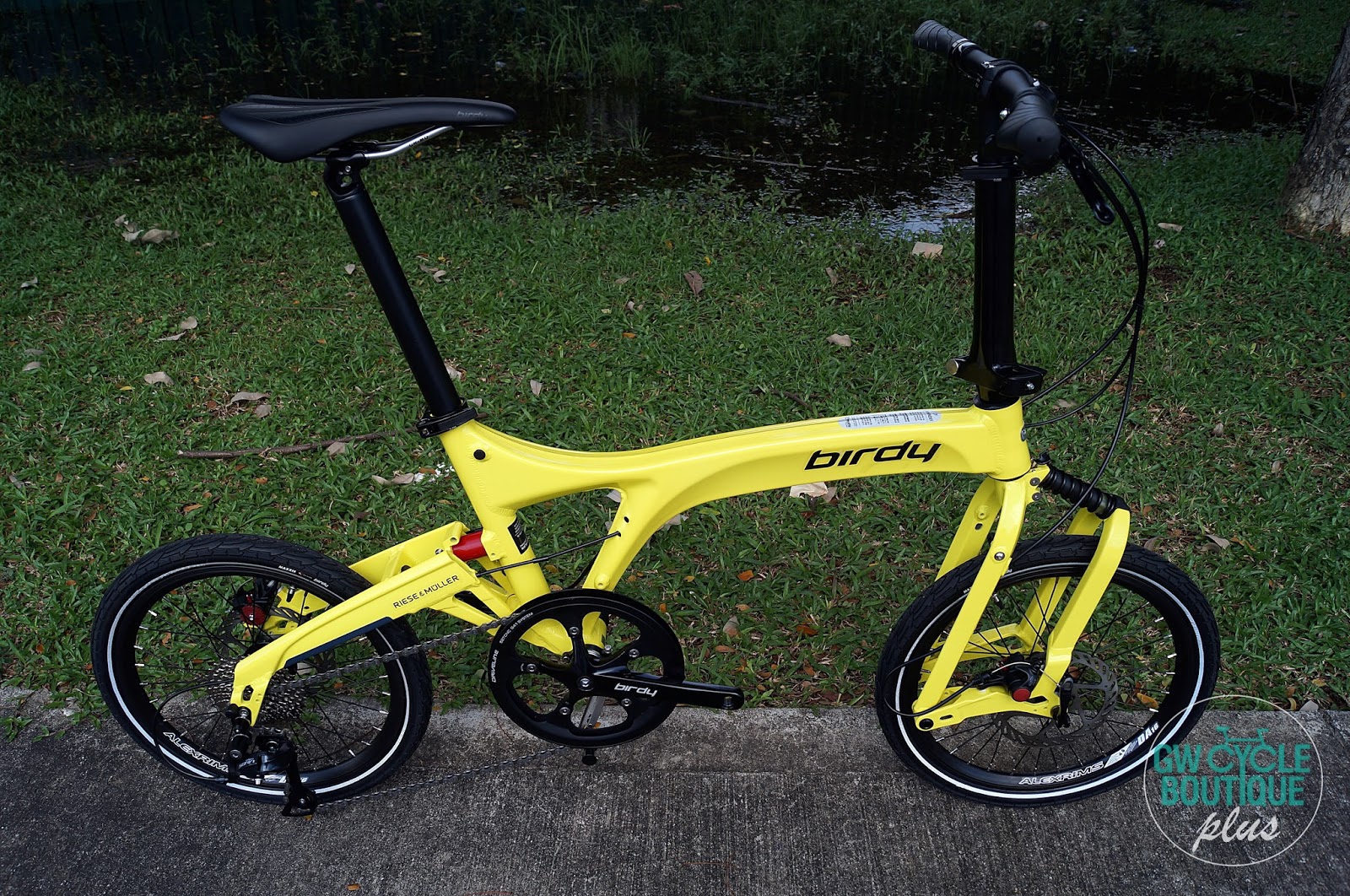 GW Cycle Boutique Birdy 3 Standard 9speed Folding Bike Yellow Colour