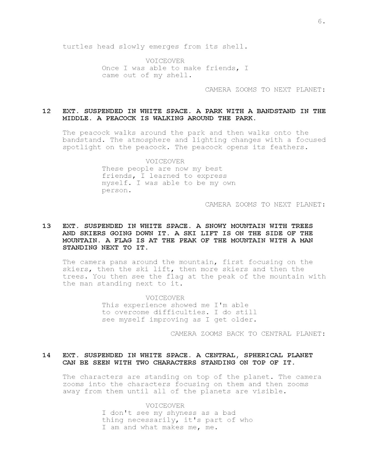 Summer Work: New Script