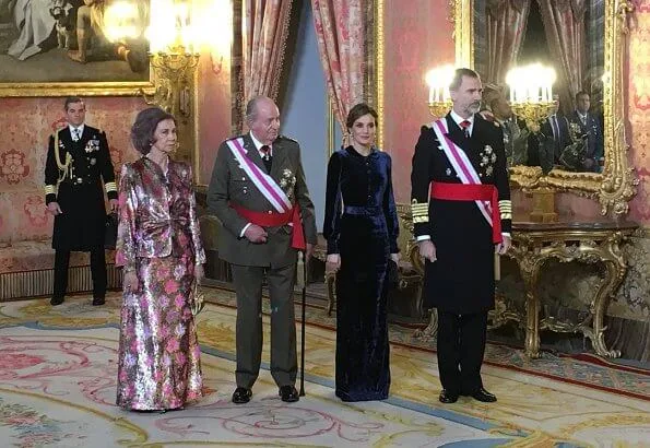 King Felipe, Queen Letizia, King Juan Carlos and Queen Sofia of Spain attended Pascua Militar 2018