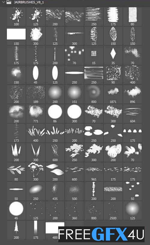80+ Digital Painting Photoshop Brushes