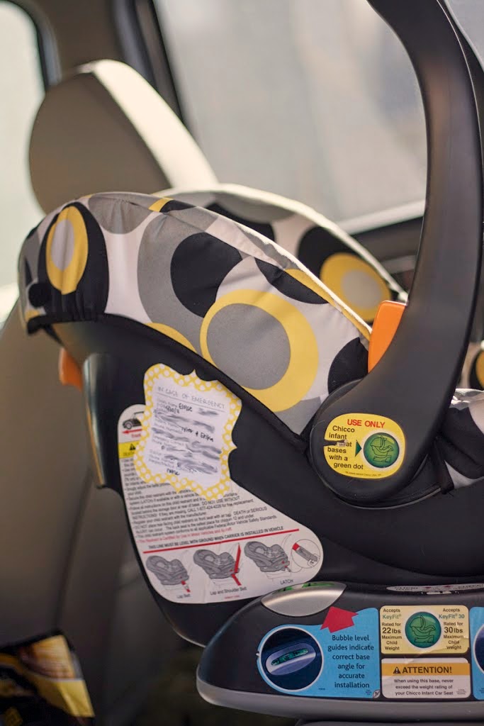 Help Me Grow Car Seat Emergency Contact Stickers