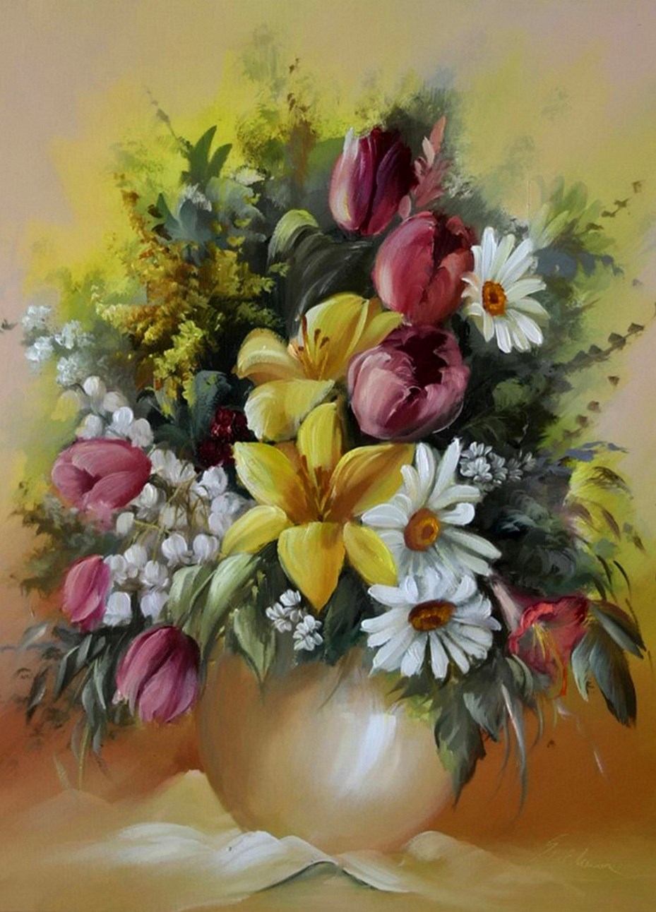 El arte es su máxima expresión : Ver Cuadros con Flores
