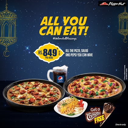 Pizza Hut S All You Can Eat Ramzan Deal Attracts Foodies By Khurram Zia Khan Karachichronicle
