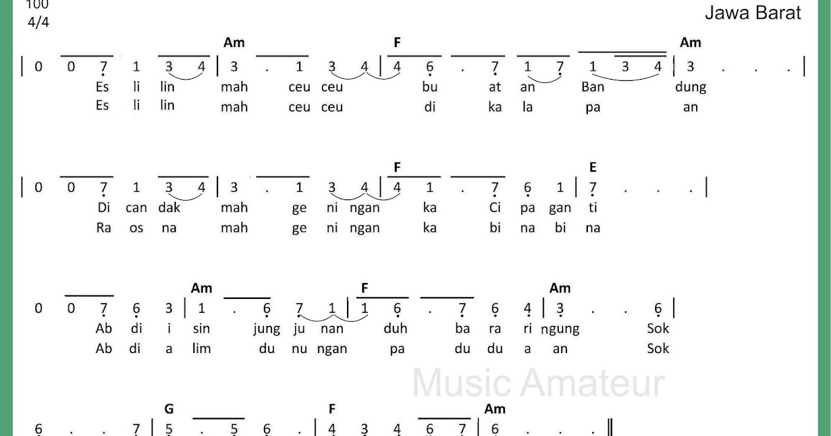 Lirik Lagu Sunda Es Lilin Dan Artinya