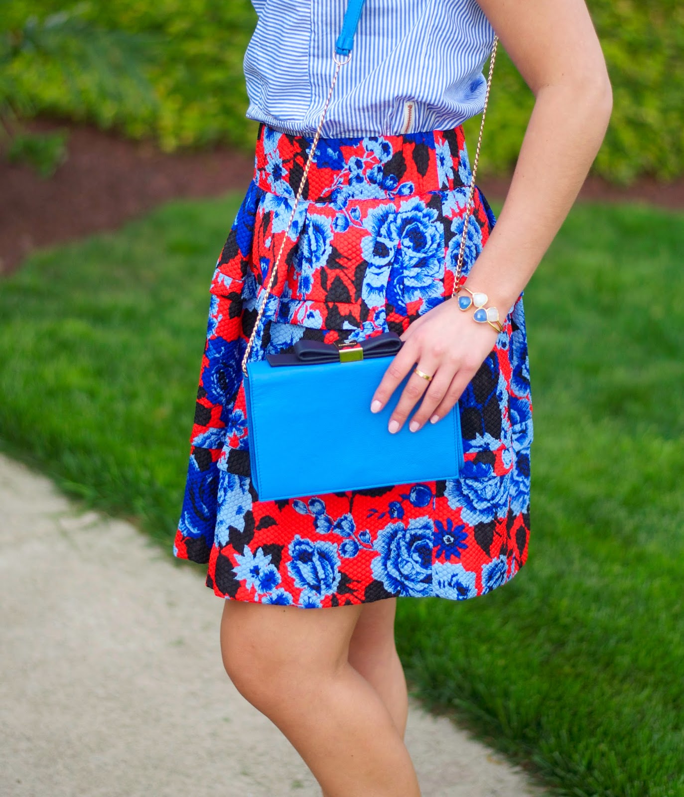 Summer Wind: Bright Floral Skirt