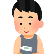 検温のイラスト（男性）