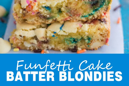 FUNFETTI CAKE BATTER BLONDIES