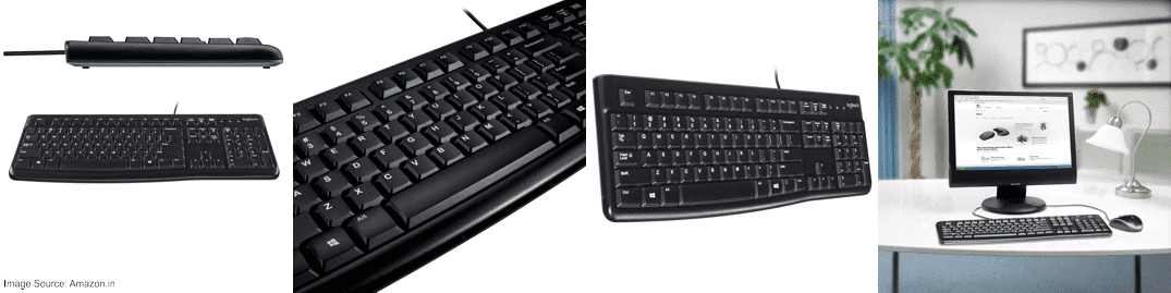 Logitech Black Wired Keyboard (Logitech K120) Logitech K120 Black Wired