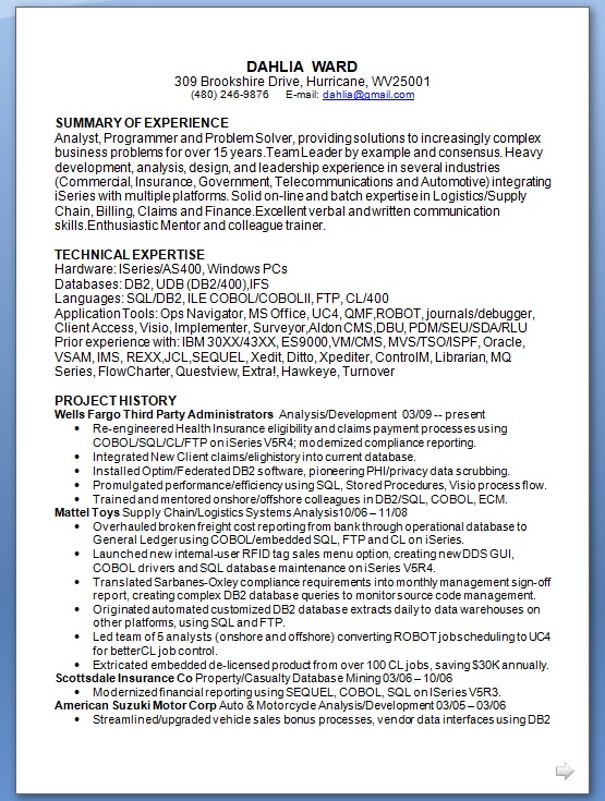 Third Party Administrators Sample Resume Format in Word Free Download