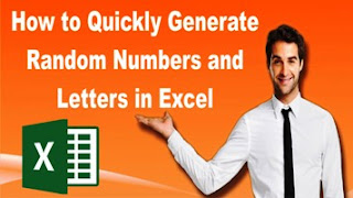 How to Quickly Generate Random Numbers and Letters in Excel