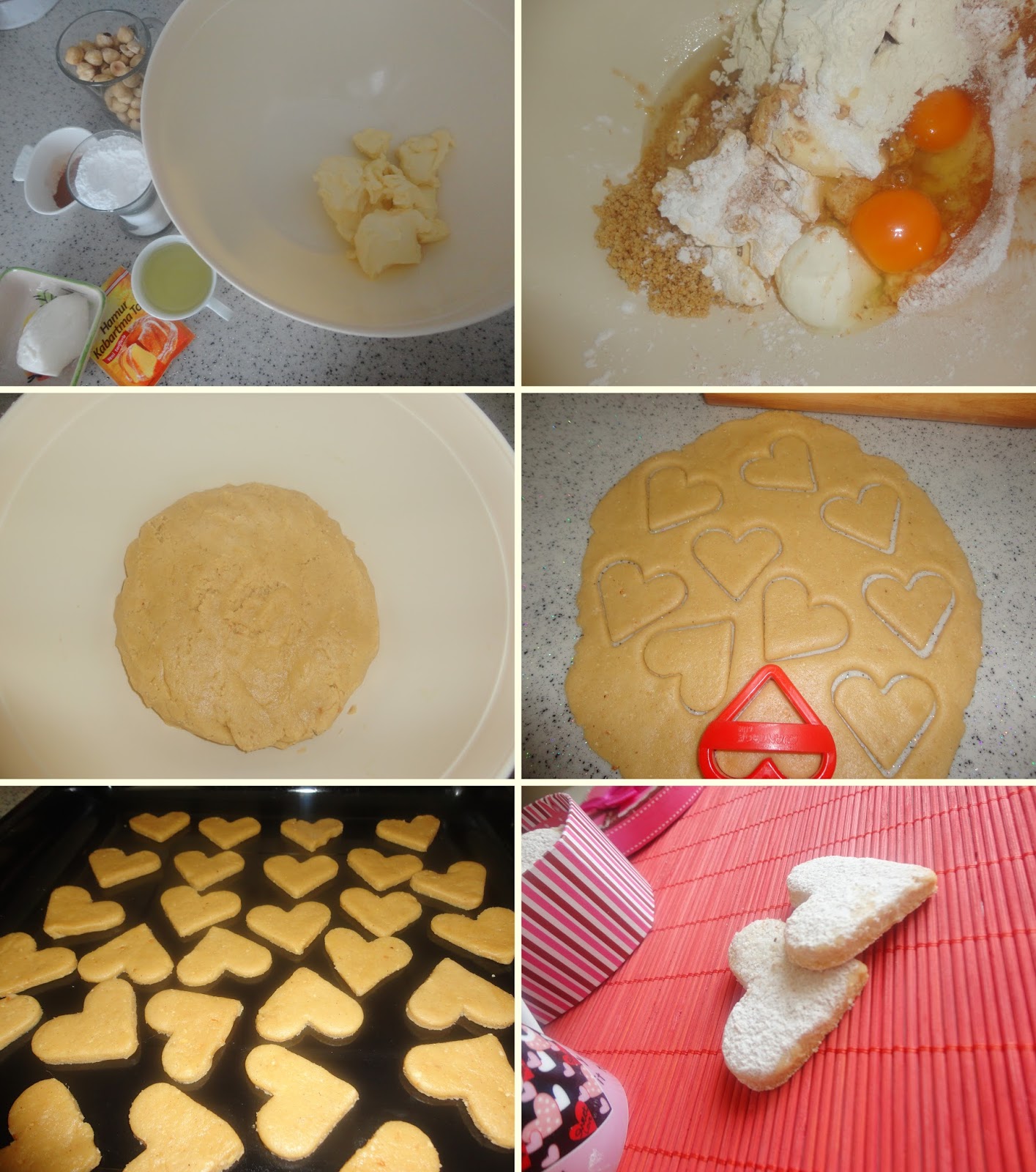 Tarçınlı Fındıklı Kalp Kurabiye Yemek Tarifleri