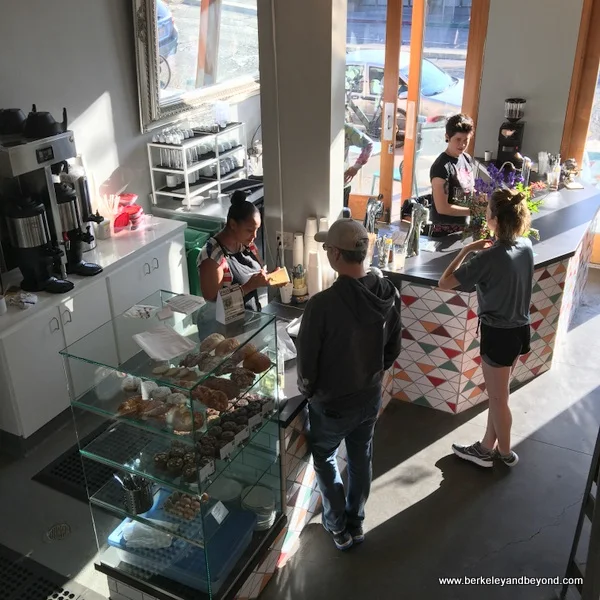 order counter at Wrecking Ball Coffee Roasters in Berkeley, California