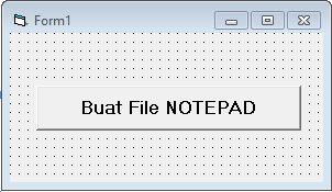 Cara Membuat File Notepad Di Visual Basic 6.0