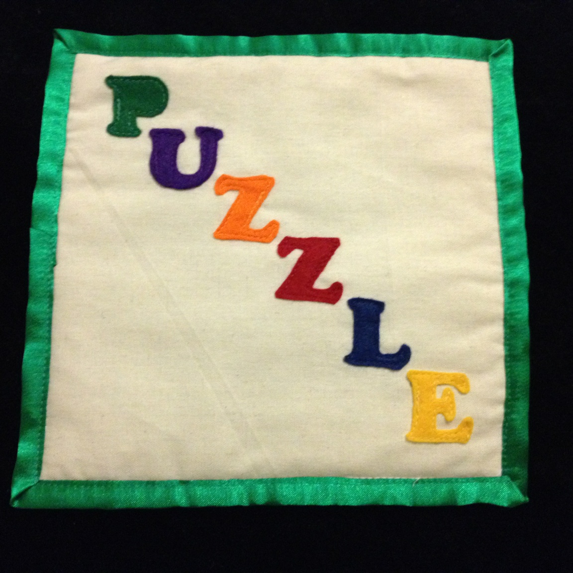 Faith and Felt Obsession Puzzle Quiet Book Page Swap