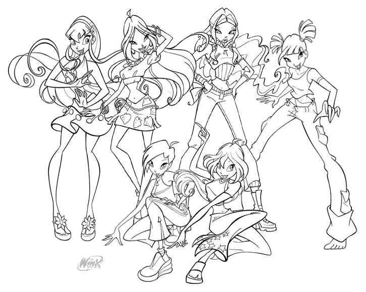 magic winx coloring pages - photo #44