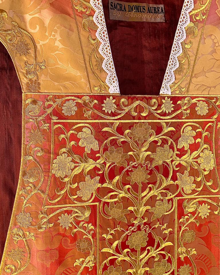 A Unique (and New) Embroidered Rose Vestment Set ~ Liturgical Arts Journal