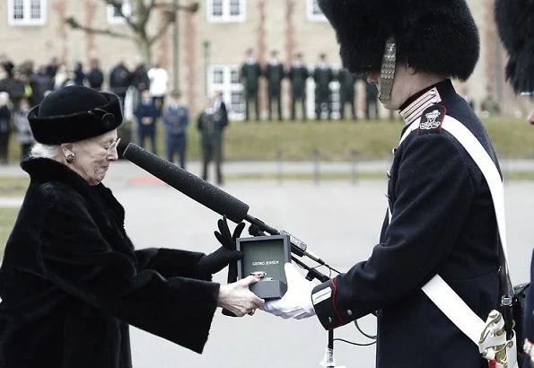 Queen Margrethe presented the Queen`s Watch at a military parade