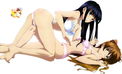 Touma Kazusa, Ogiso Setsuna Render 1 Ecchi Yuri