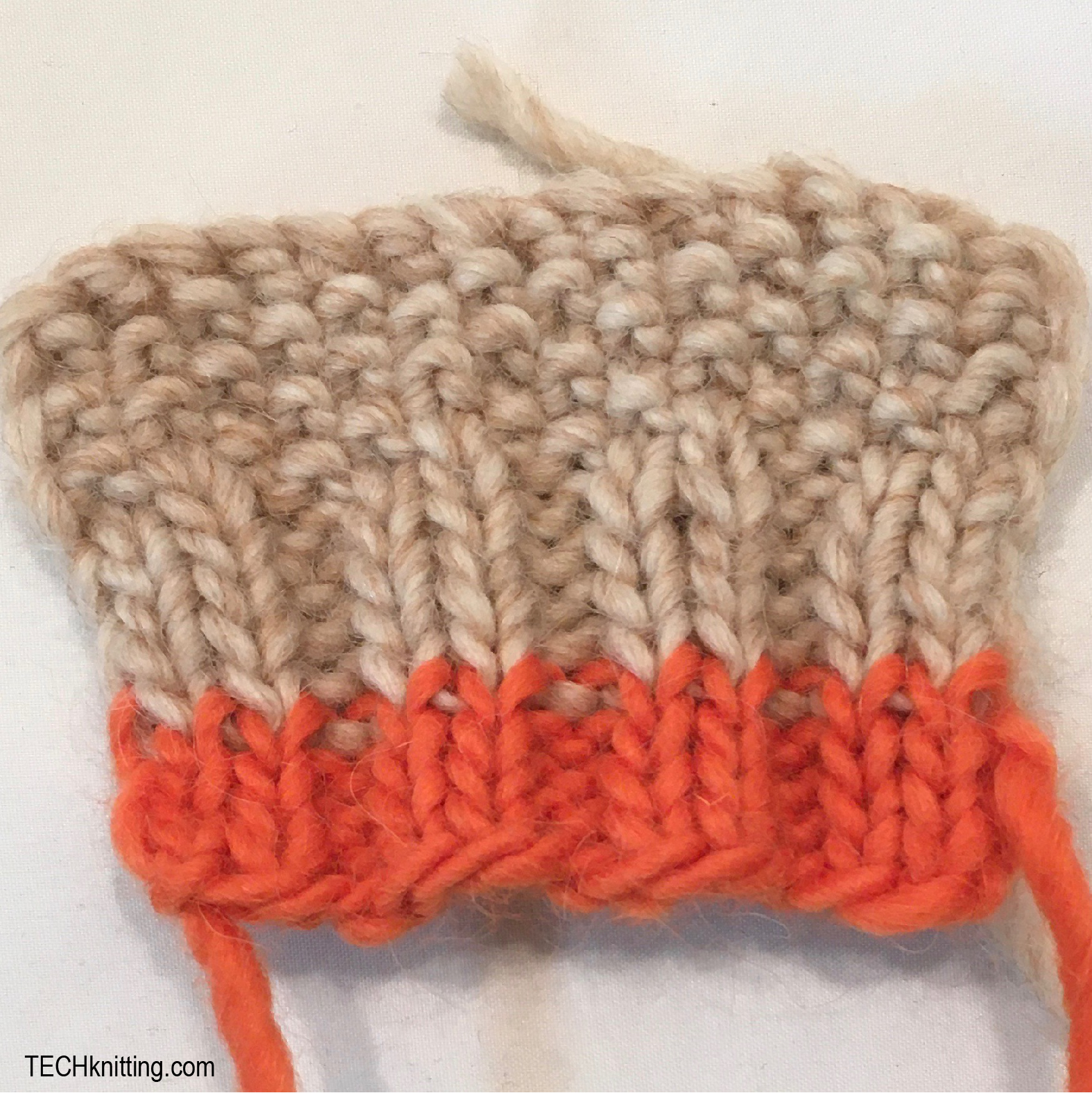 TECHknitting: Skimming in ends with a knitpicker