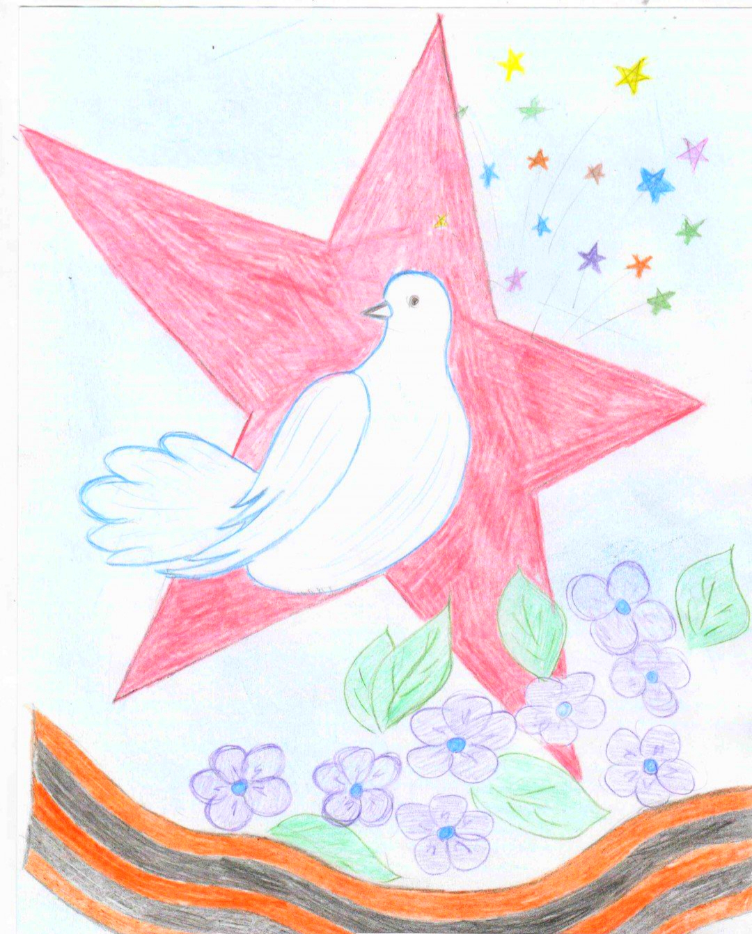 Песня мы рисуем голубей. Рисунок на тему день Победы. Рисунок ко Дню 9 мая. Рисунки к 9 мая для детей. Детские рисунки на 9 мая в садик.