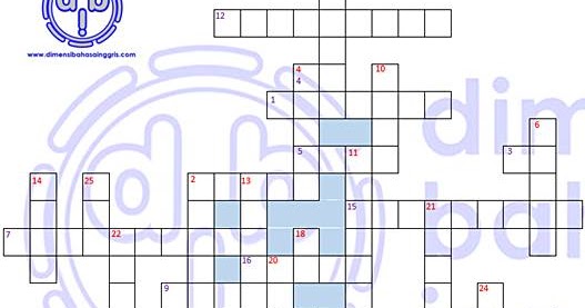 Teka-teki Silang Simple Present Tense - Dimensi Bahasa Inggris