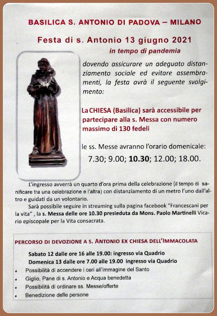 Festa di sant'Antonio di Padova 2021