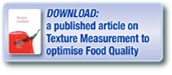 Download an article on texture analysis in the food industry