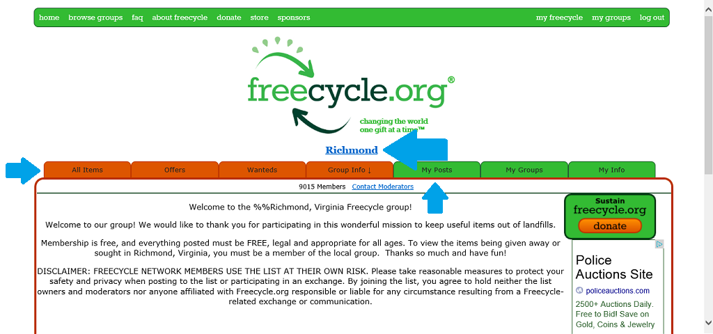 how to get a free cycle