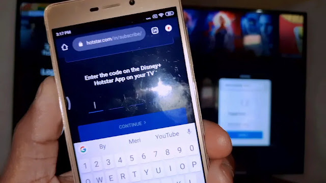 enter code from tv screen Entering hotstar activation code from tv screen