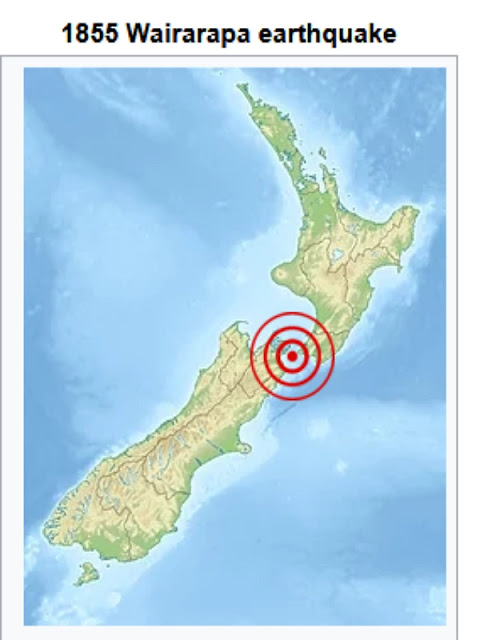 Землетрясение, случившееся в Новой Зеландии в 1855 году