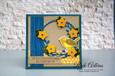 Birds & Branches Bundle, Misty Moonlight, Bumblebee, Tasteful Textile 3d embossing folder, Rick Adkins, Stampin' Up!