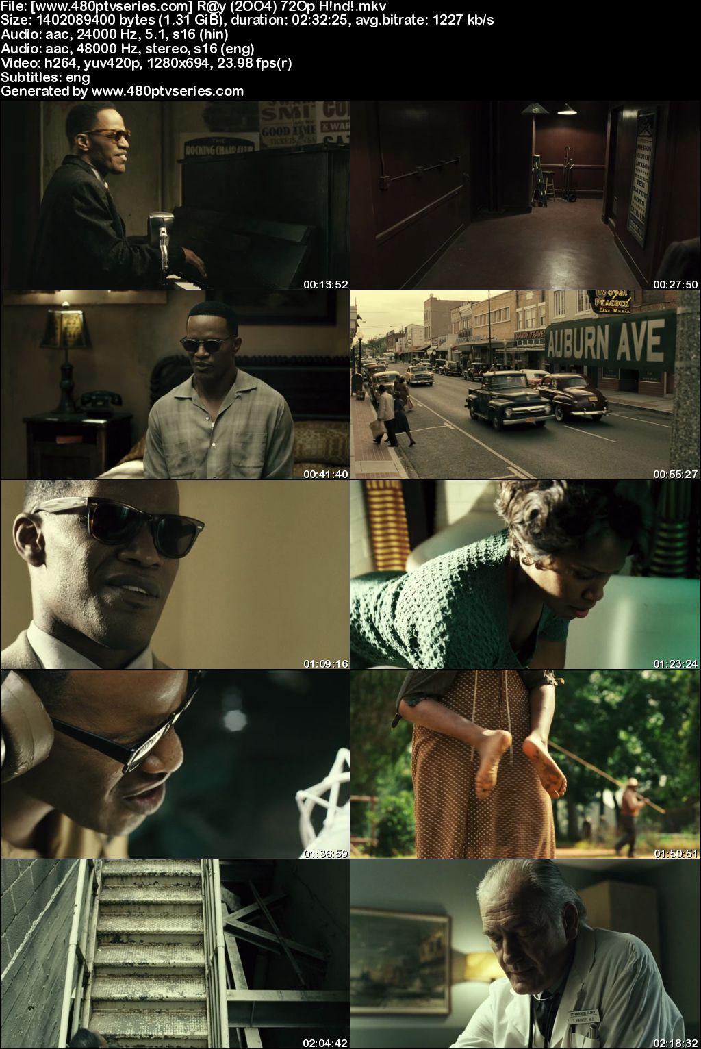 Watch Online Free Ray (2004) Full Hindi Dual Audio Movie Download 480p 720p Bluray