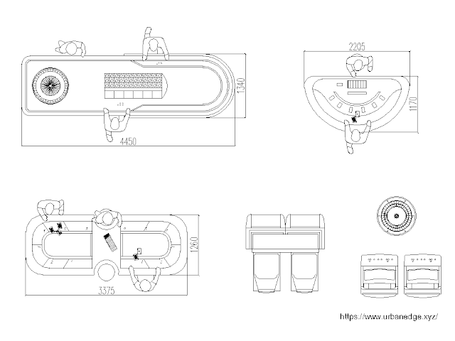 Casino Tables free cad blocks download - 5+ Dwg Models