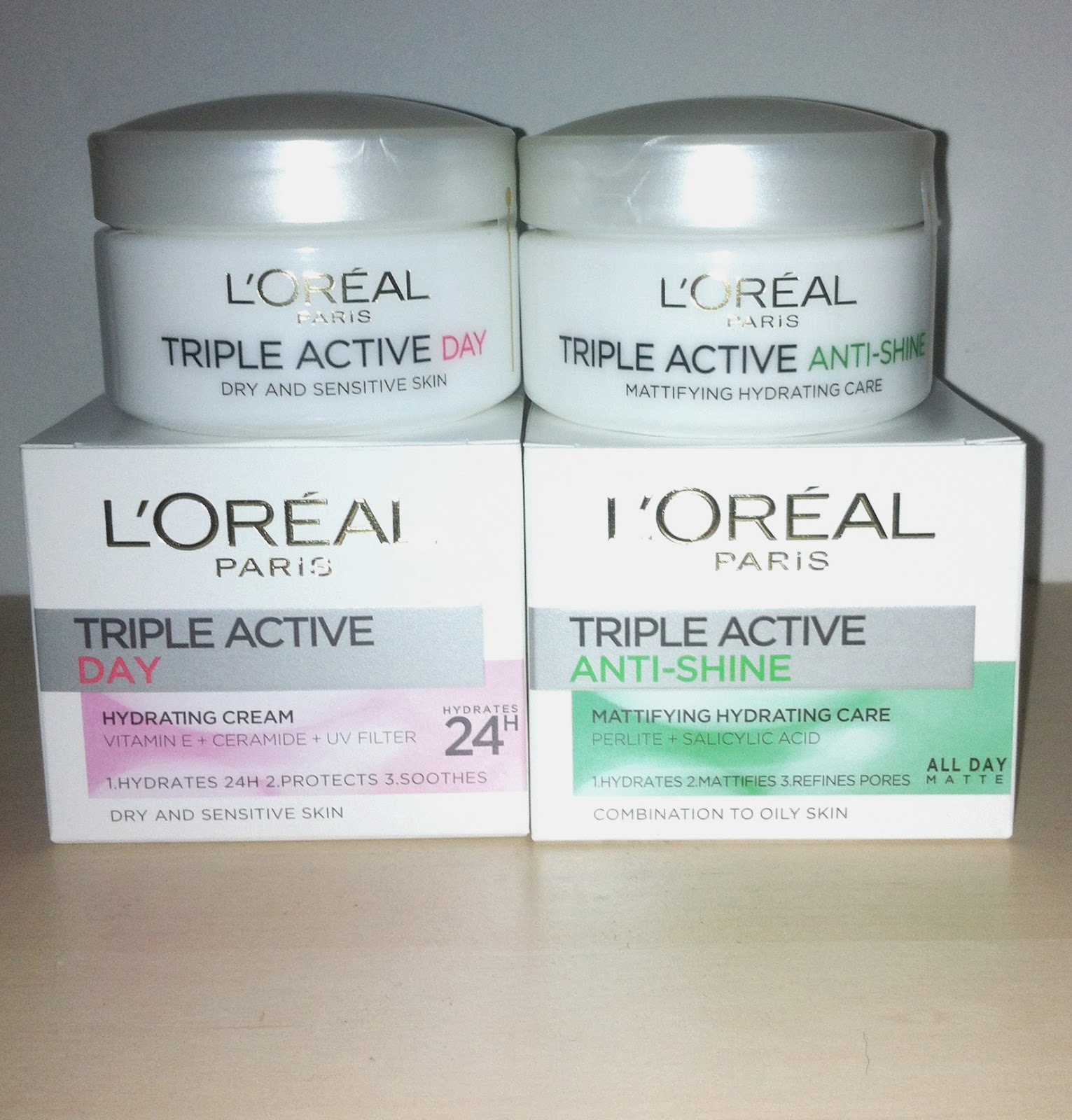 VILLE LUMIERE L'oreal Triple Active kreme za lice recenzija