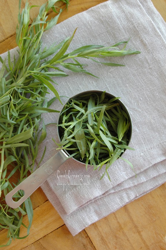 Simply Suzanne's AT HOME orange tarragon syrup . . . a Summer simple syrup