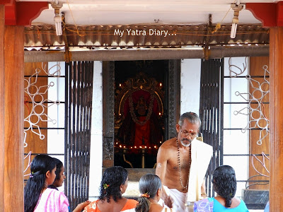 Morning prayers at Shree Krishna temple in Kannur, Kerala