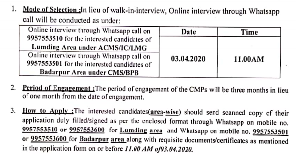 NF Railway Lumding Division recruitment 2020