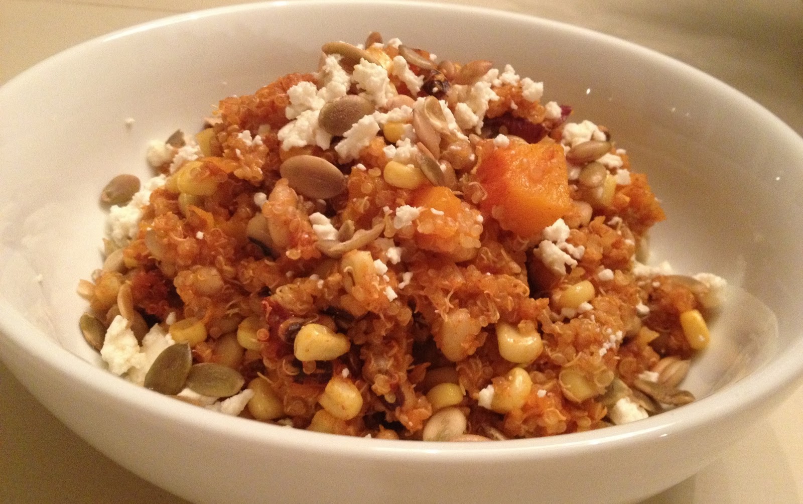 The Sustainable Palate Quinoa with Butternut Squash, BlackEyed Peas